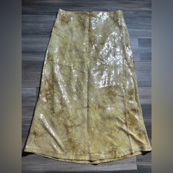 Anthropologie Tilda Sequin Slip Skirt- Large - Picture 5 of 7